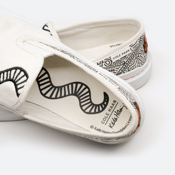 COLE HAAN X KEITH HARING Grandpro Rally Sneakers Size 8.5B - Picture 8 of 12